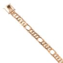 9ct Yellow Gold Double Curb Bracelet 8"