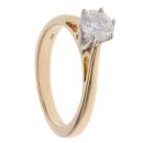 18ct Yellow Gold 0.68ct Diamond Solitaire Ring