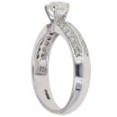 9ct White Gold 0.85ct Brilliant Cut Diamond Solitaire Ring