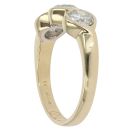 18ct Yellow Gold 1.30ct Diamond Trilogy Ring
