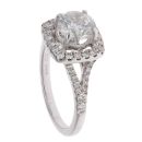 18ct White Gold 1.80ct Brilliant Cut Diamond Cluster Ring