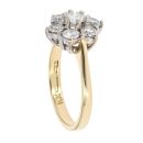18ct Yellow Gold 1.00ct Diamond Cluster Ring