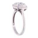 18ct White Gold 1.00ct Diamond Cluster Ring