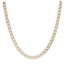 9ct Yellow Gold Double Curb Chain 18"