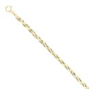 9ct Yellow Gold Plaited Herringbone Bracelet 7"