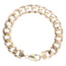 9ct Yellow Gold Curb Bracelet 9"