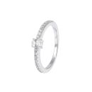 Sterling Silver Cubic Zirconia Stacking Ring