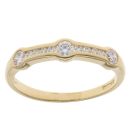 18ct Yellow Gold 0.38ct Brilliant Cut Diamond Fancy Ring