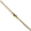14ct Yellow Gold Monaco Classic Plain Lock Curb Chain 18"