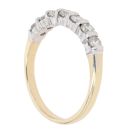 18ct Yellow Gold 0.50ct Diamond Half Eternity Ring