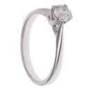 18ct White Gold 0.33ct Brilliant Cut Diamond Solitaire Ring
