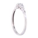9ct White Gold 0.25ct Diamond Trilogy Ring