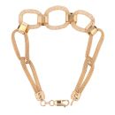 18ct Yellow Gold Cubic Zirconia Patterned Bracelet 7.5"