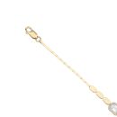 9ct Yellow Gold Cubic Zirconia Bracelet 7"