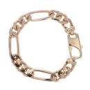 9ct Yellow Gold Figaro Bracelet 8.5"