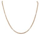 9ct Yellow and White Gold Byzantine Chain 16"
