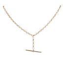 9ct Yellow Gold Belcher T Bar Chain 18"