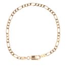 9ct Yellow Gold Figaro Bracelet 7.5"