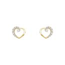 22ct Yellow Gold Cubic Zirconia STONE Earring
