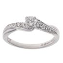 Platinum 0.33ct Brilliant Cut Diamond Solitaire Ring