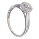 9ct White Gold 0.40ct Diamond Cluster Ring