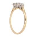 18ct Yellow Gold 0.55ct Diamond Trilogy Ring