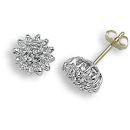 9 Carat White Gold 0.25ct Diamond Earrings