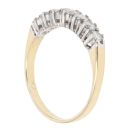 18ct Yellow Gold 0.50ct Brilliant Cut Diamond Half Eternity Ring