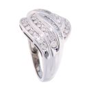 9ct White Gold Fancy 1.00ct Diamond Ring