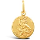 9ct Yellow Gold St Christopher Pendant
