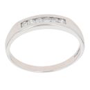 9ct White Gold 0.25ct Diamond Half Eternity Ring