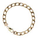 9ct Yellow Gold Curb Bracelet 9.5"