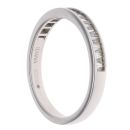 18ct White Gold 0.50ct Baguette Cut Diamond Half Eternity Ring