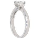 Platinum 0.50ct Princess Cut Diamond Solitaire Ring