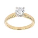 18ct Yellow Gold 0.95ct Brilliant Cut Diamond Solitaire Ring