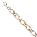 9ct Yellow Gold Fancy Twist Bracelet 8"