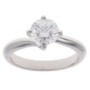 Platinum 1.00ct Brilliant Cut Diamond Solitaire Ring