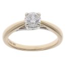 9ct Yellow Gold 0.50ct Brilliant Cut Diamond Solitaire Ring