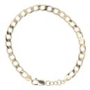 9ct Yellow Gold Curb Bracelet 8"