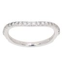 18ct White Gold 0.27ct Brilliant Cut Diamond Fancy Wave Ring
