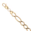 9ct Yellow Gold Figaro Bracelet 9.5"