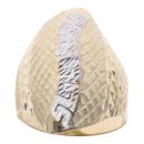 14ct Yellow And White Gold Greek Key Fancy Ring