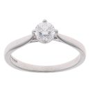 Platinum 0.40ct Brilliant Cut Diamond Solitaire Ring