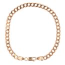 9ct Yellow Gold Curb Bracelet 8"