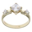 9ct Yellow Gold Cubic Zirconia Dress Ring