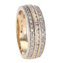 9ct Yellow Gold Diamond Eternity Ring by Anya Belle