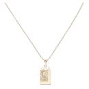 9ct Yellow Gold Patterned Pendant And Belcher Chain 26"