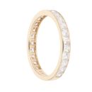 9ct Yellow Gold Cubic Zirconia Half Eternity Ring