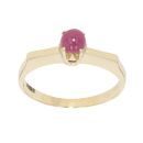 14ct Yellow Gold Ruby Single Stone Ring