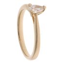18ct Yellow Gold 0.30ct Diamond Pear Cut Solitaire Ring